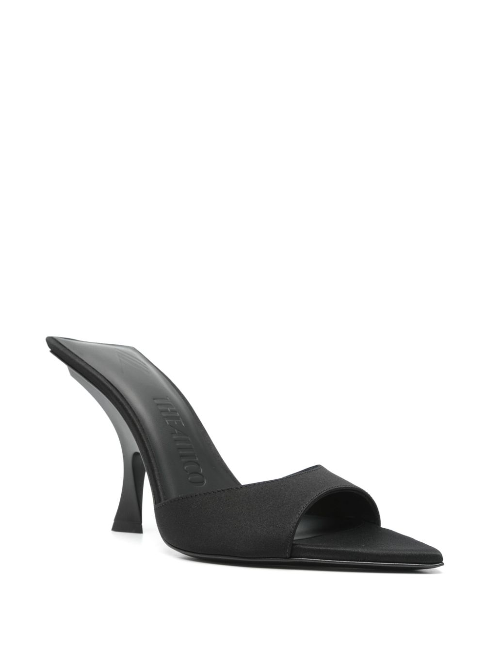 The Attico 105mm pointed-toe sandals - Zwart