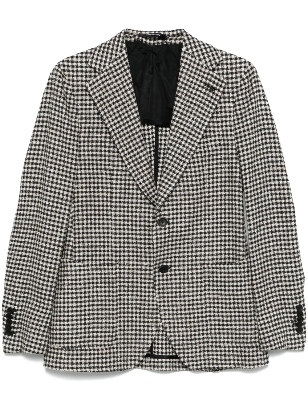 Tagliatore gingham check-pattern blazer | Black | Image 1