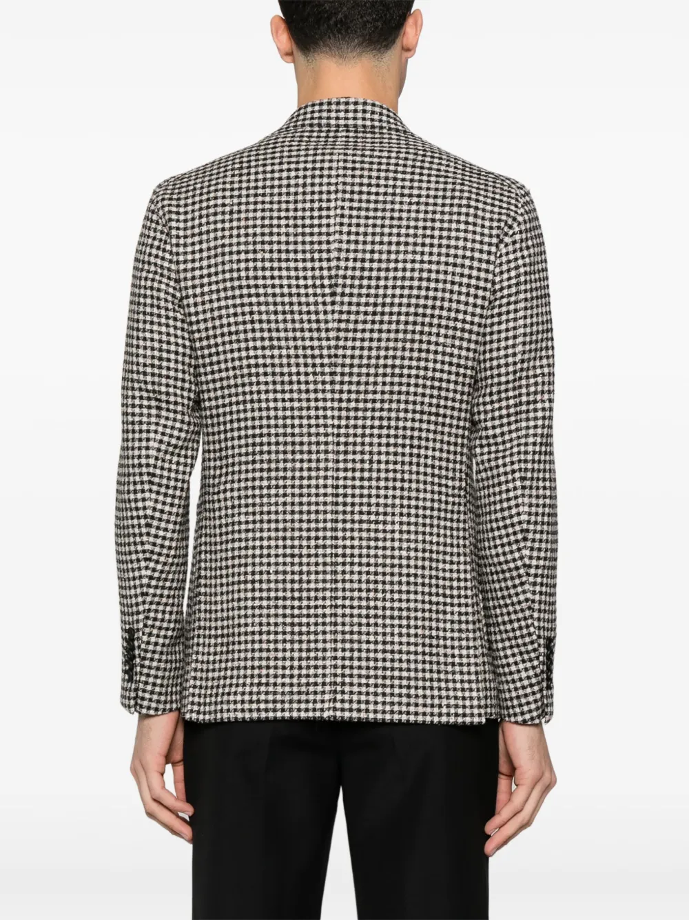 TAGLIATORE GINGHAM CHECK-PATTERN BLAZER