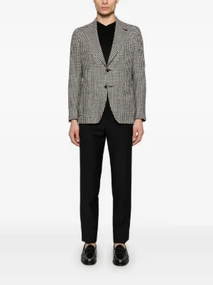 ジャケット Tagliatore Black/white double-breasted checked jacket Tagliatore Black/white double-breasted checked jacket