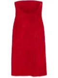 Alexander McQueen suede mini dress - Red