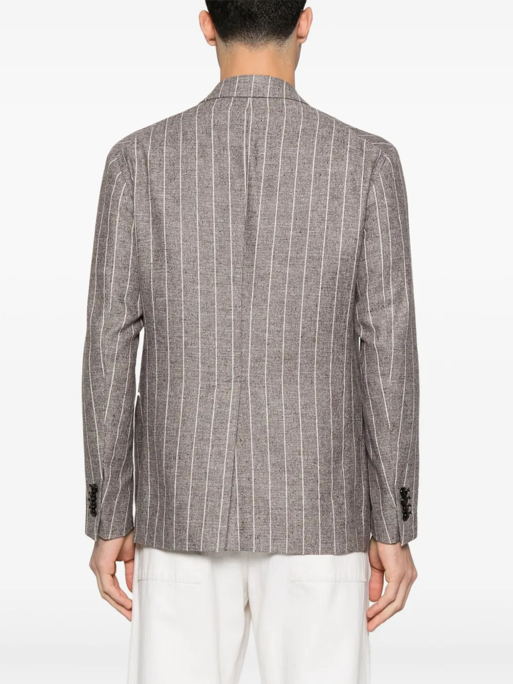 Tagliatore Blazer met krijtstreep Bruin