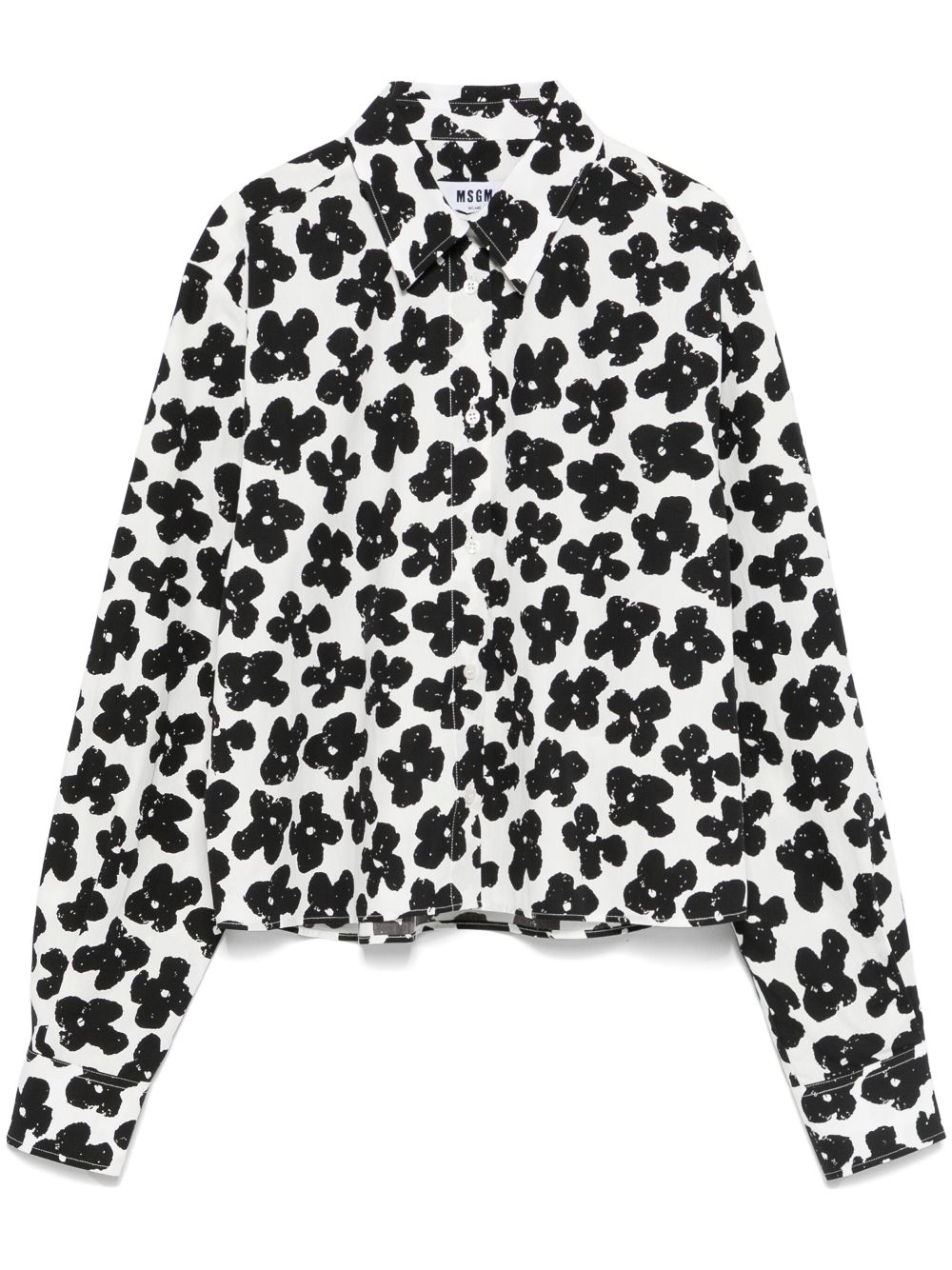 MSGM floral-print shirt - White