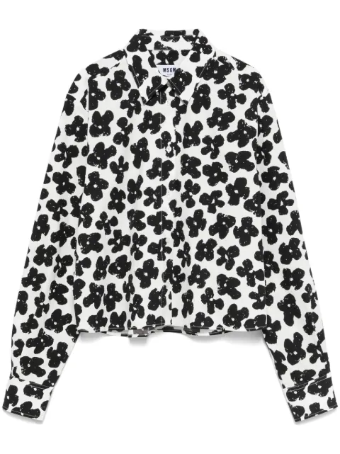 MSGM floral-print shirt