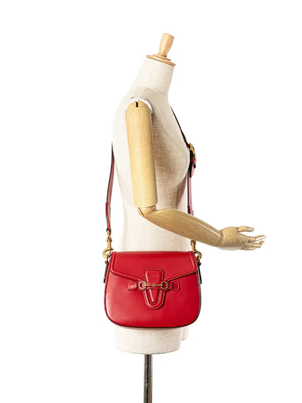 Gucci Pre Owned 2000 2015 Leather Lady Web crossbody bag women Calf Leather One Size Red