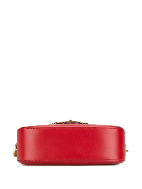 ショルダーバッグ・ポシェット GUCCI  Crossbody Bags Women Leather Red/Wine Small crossbody bag with hook closure in Rosso Ancora red