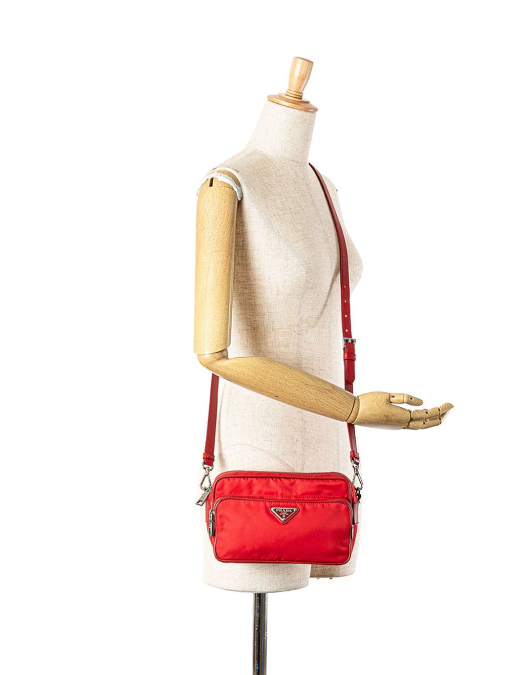 Prada Pre-Owned 2013-2024 Tessuto Zip Top crossbody bag - Rood