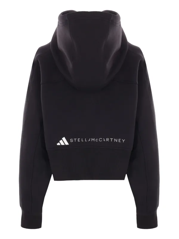 Adidas By Stella McCartney クロップド パーカー | ブラック