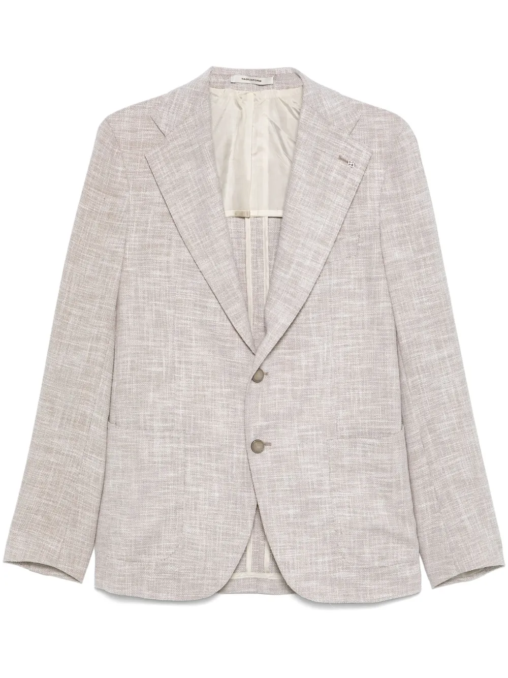 Tagliatore Gebreide blazer Beige
