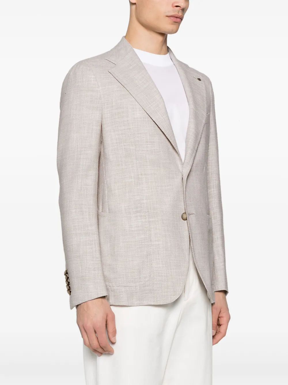 Tagliatore Gebreide blazer Beige