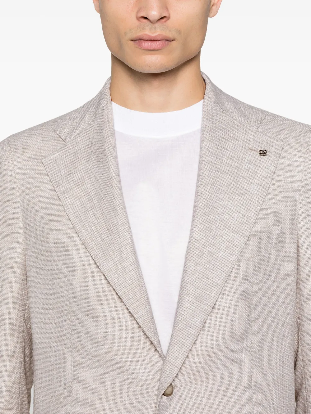 Tagliatore Gebreide blazer Beige