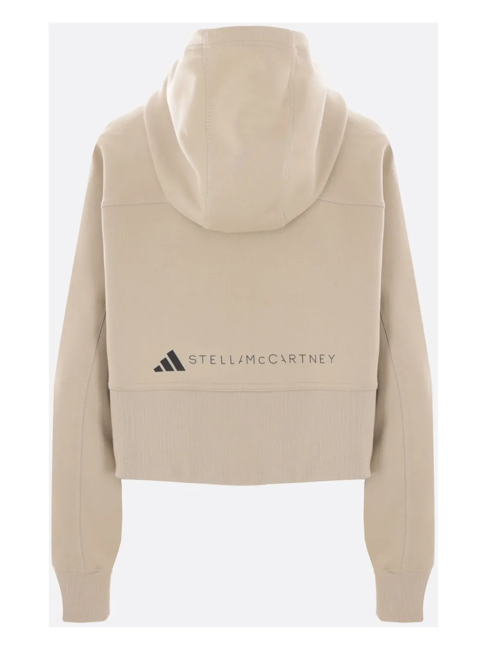 adidas by Stella McCartney Cropped hoodie Beige