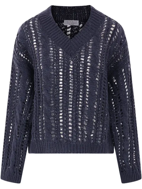 Brunello Cucinelli suéter de tejido flojo