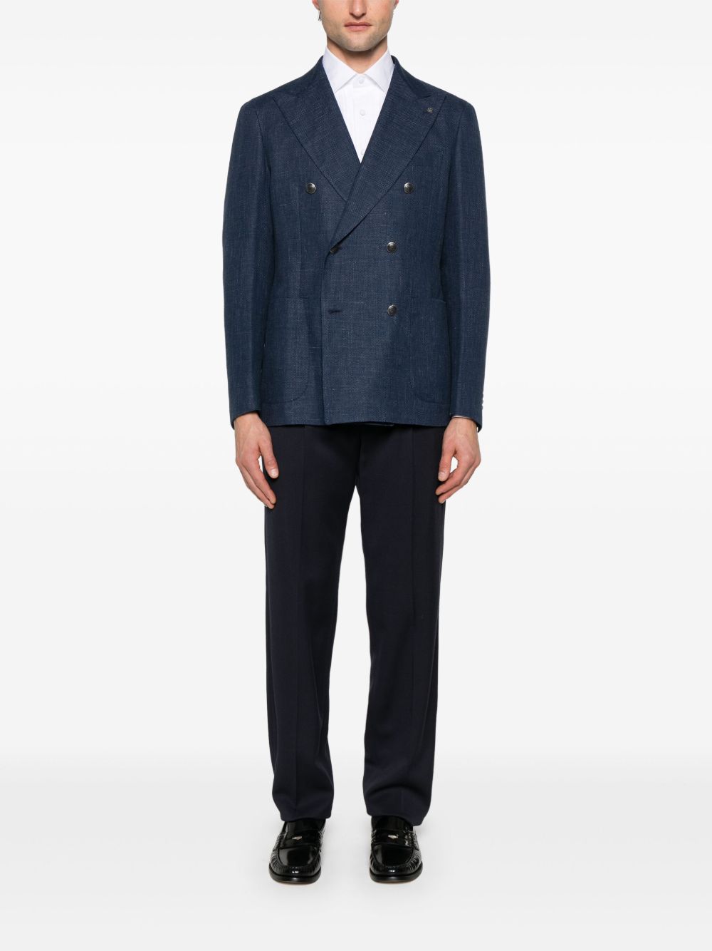 Tagliatore double-breasted blazer - Blauw