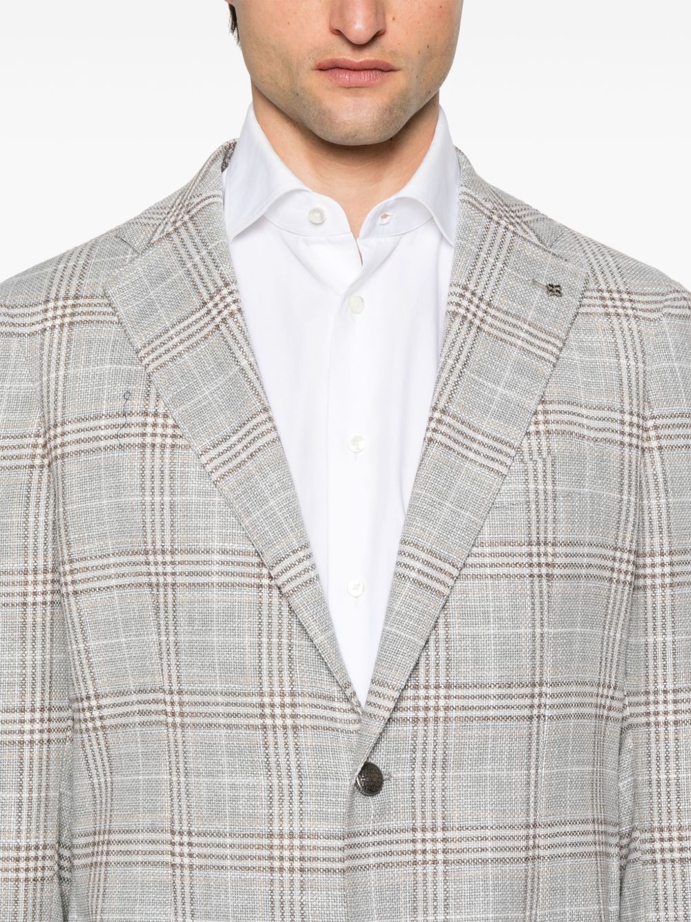 TAGLIATORE CHECKED BLAZER