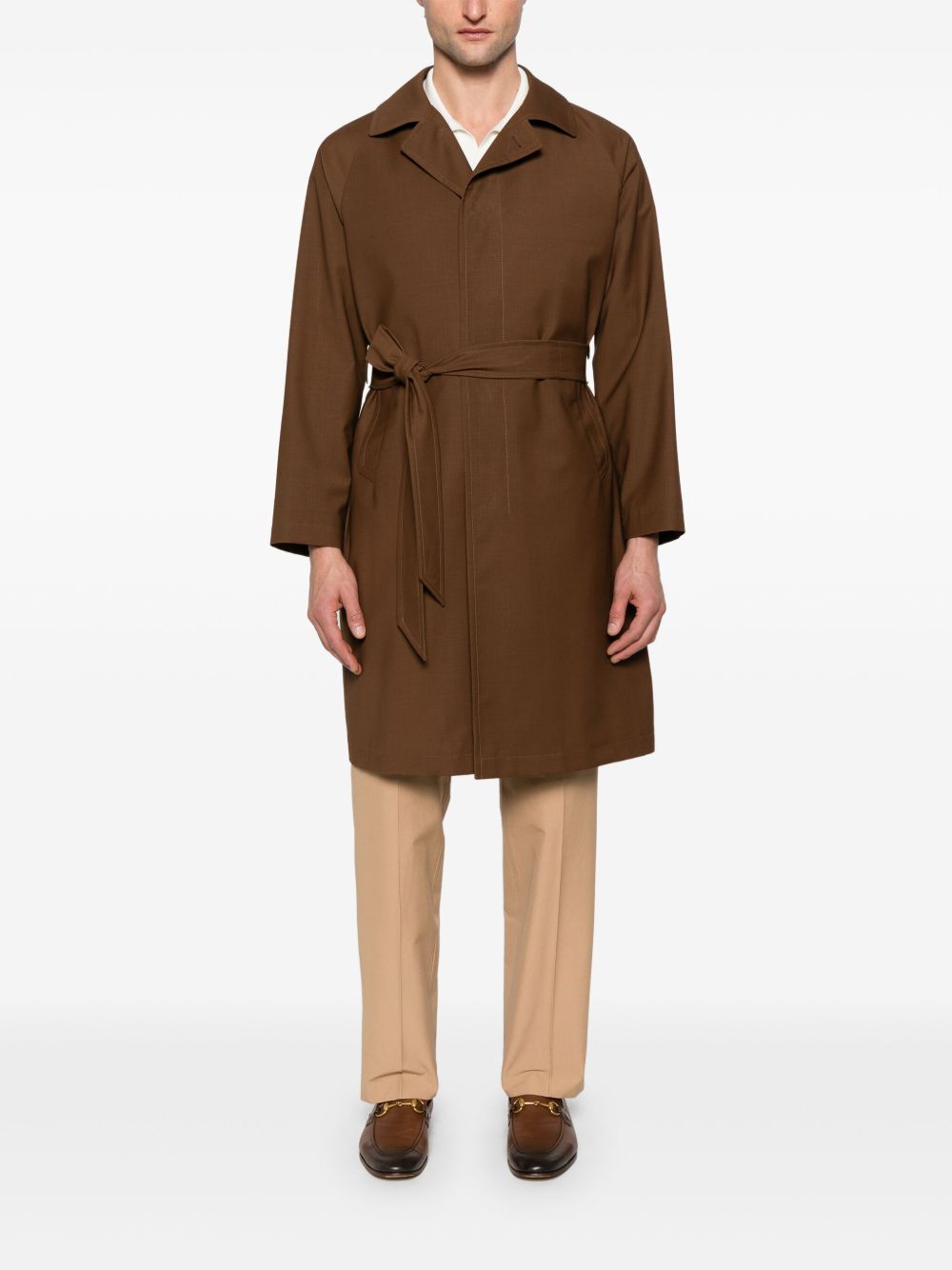 Tagliatore single-breasted coat - Bruin