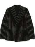 Tagliatore striped blazer - Black