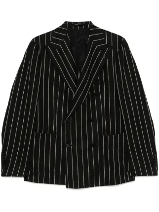 ☆ TAGLIATORE テーラードジャケット ストライプ ☆ Tagliatore ストライプ ジャケット | ブラック | FARFETCH JP