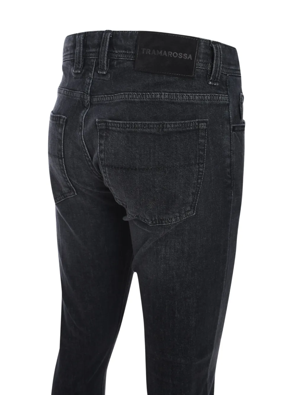 Sartoria Tramarossa Leonardo Logo-patch Jeans In Black