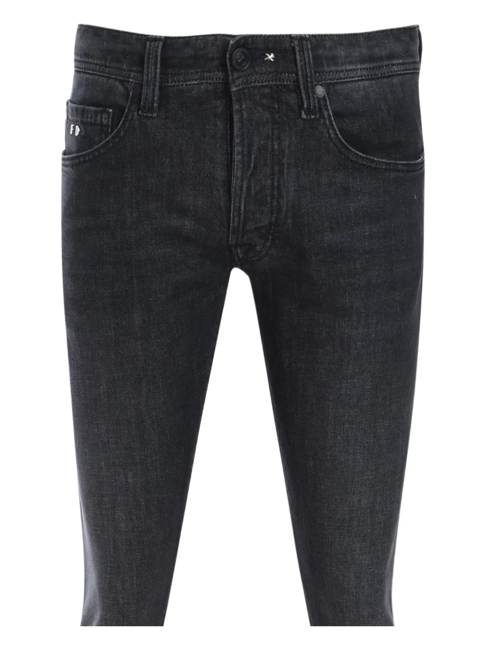 Sartoria Tramarossa Leonardo Logo-patch Jeans In Black