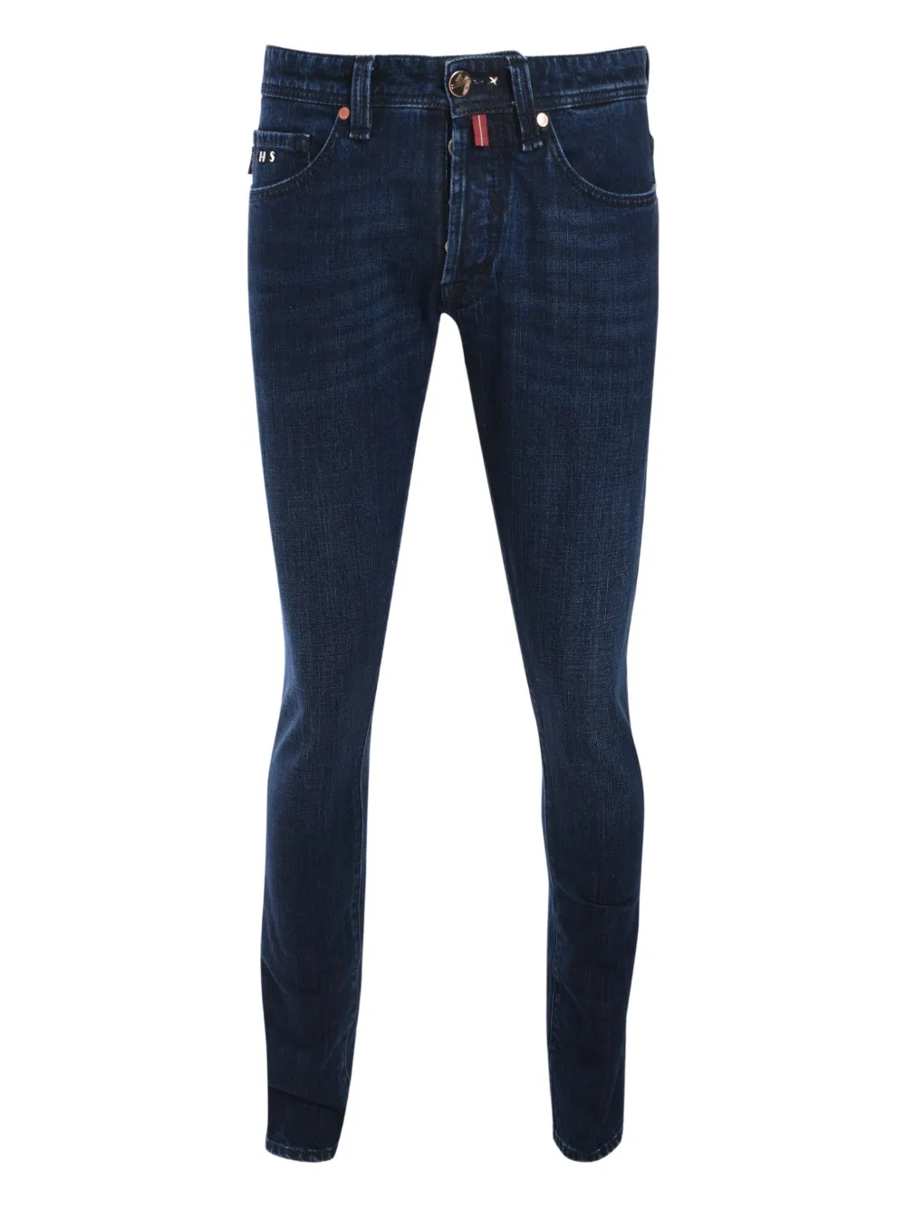 Sartoria Tramarossa Jeans skinny con applicazione logo - Blu