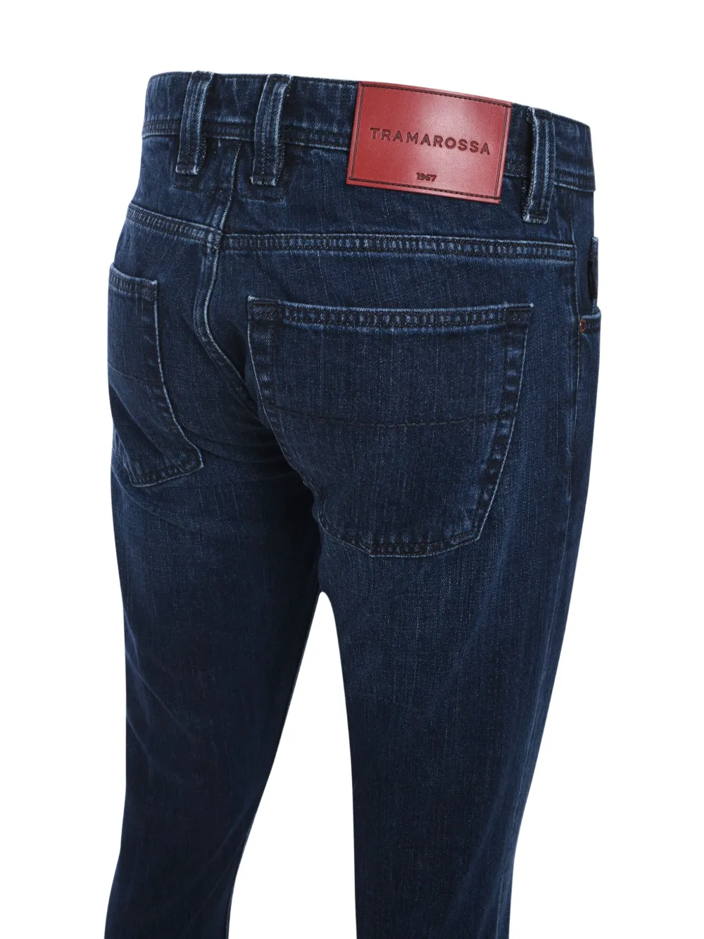 Sartoria Tramarossa Skinny jeans met logopatch Blauw