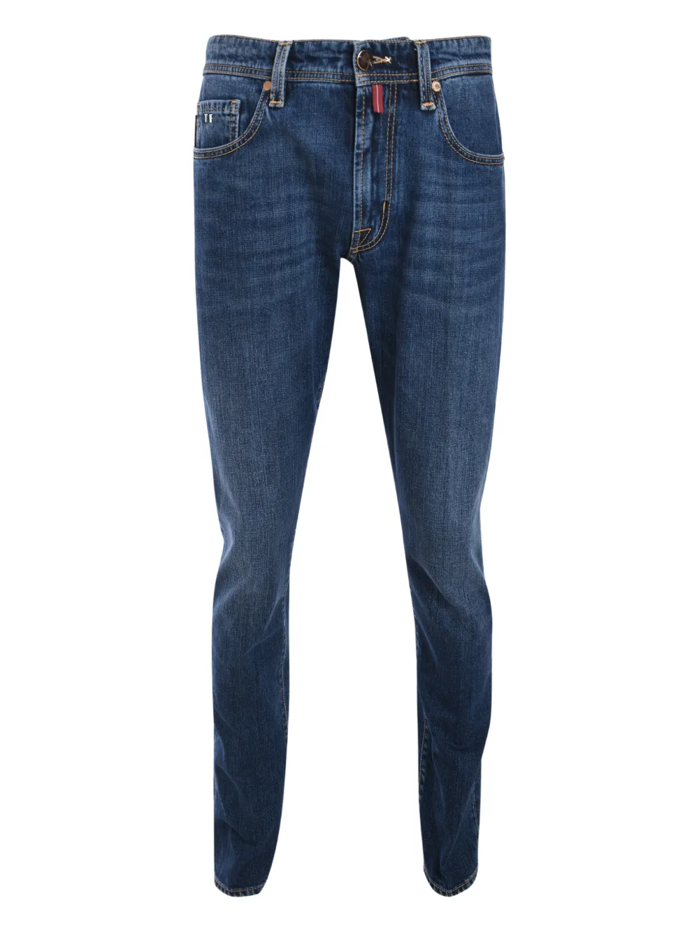 Sartoria Tramarossa Jeans con applicazione logo - Blu