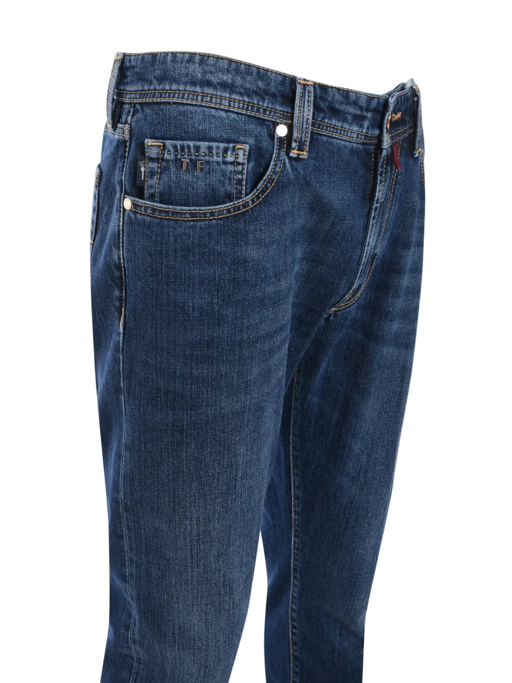Sartoria Tramarossa Jeans met logopatch Blauw
