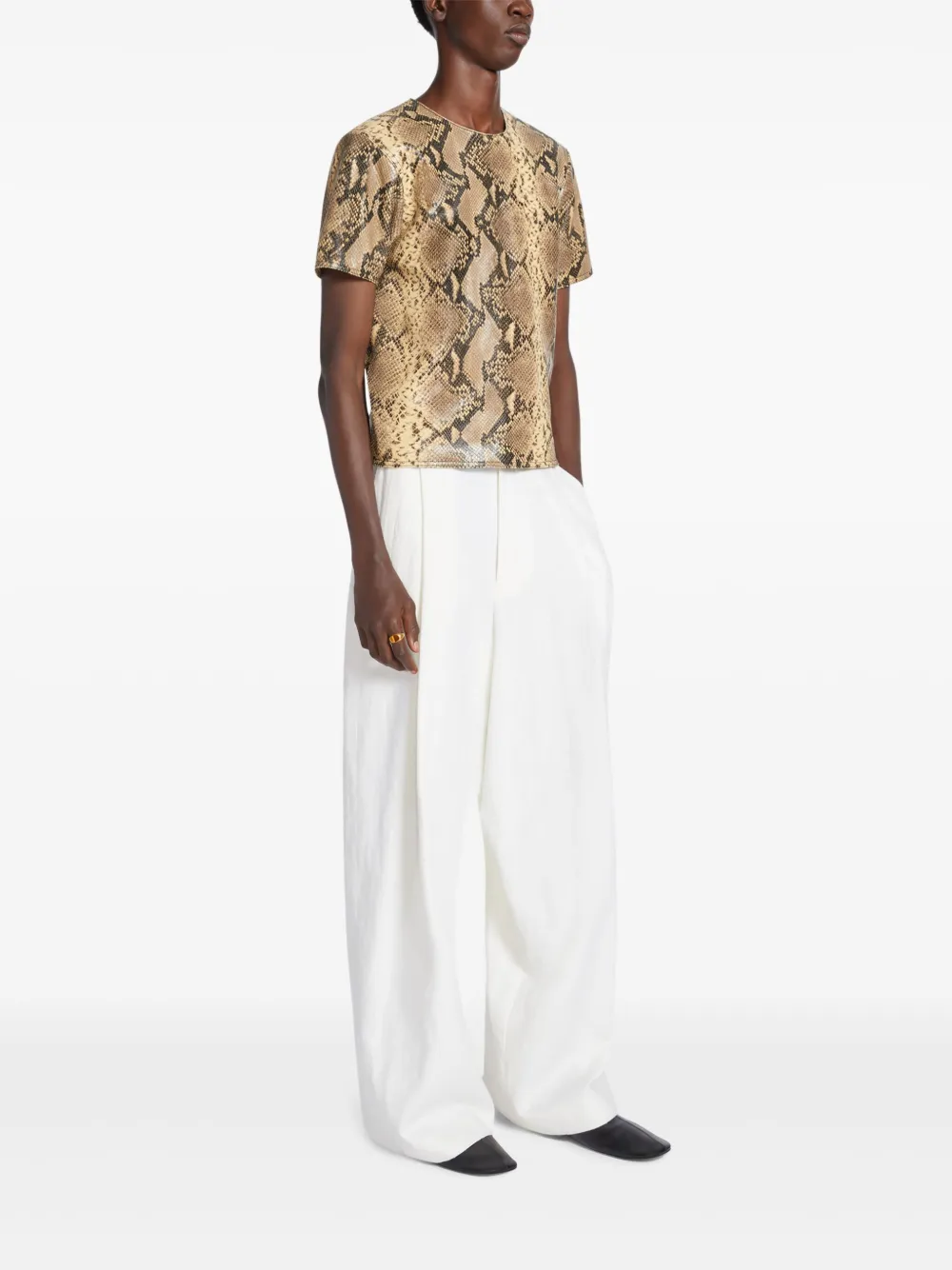 DRIES VAN NOTEN Plooibroek Wit
