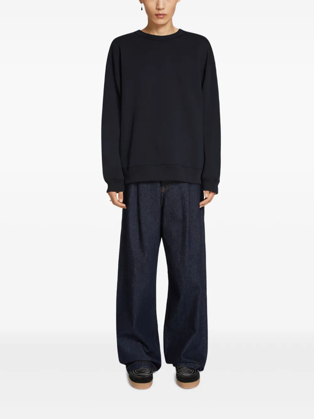 DRIES VAN NOTEN Katoenen sweater - Blauw