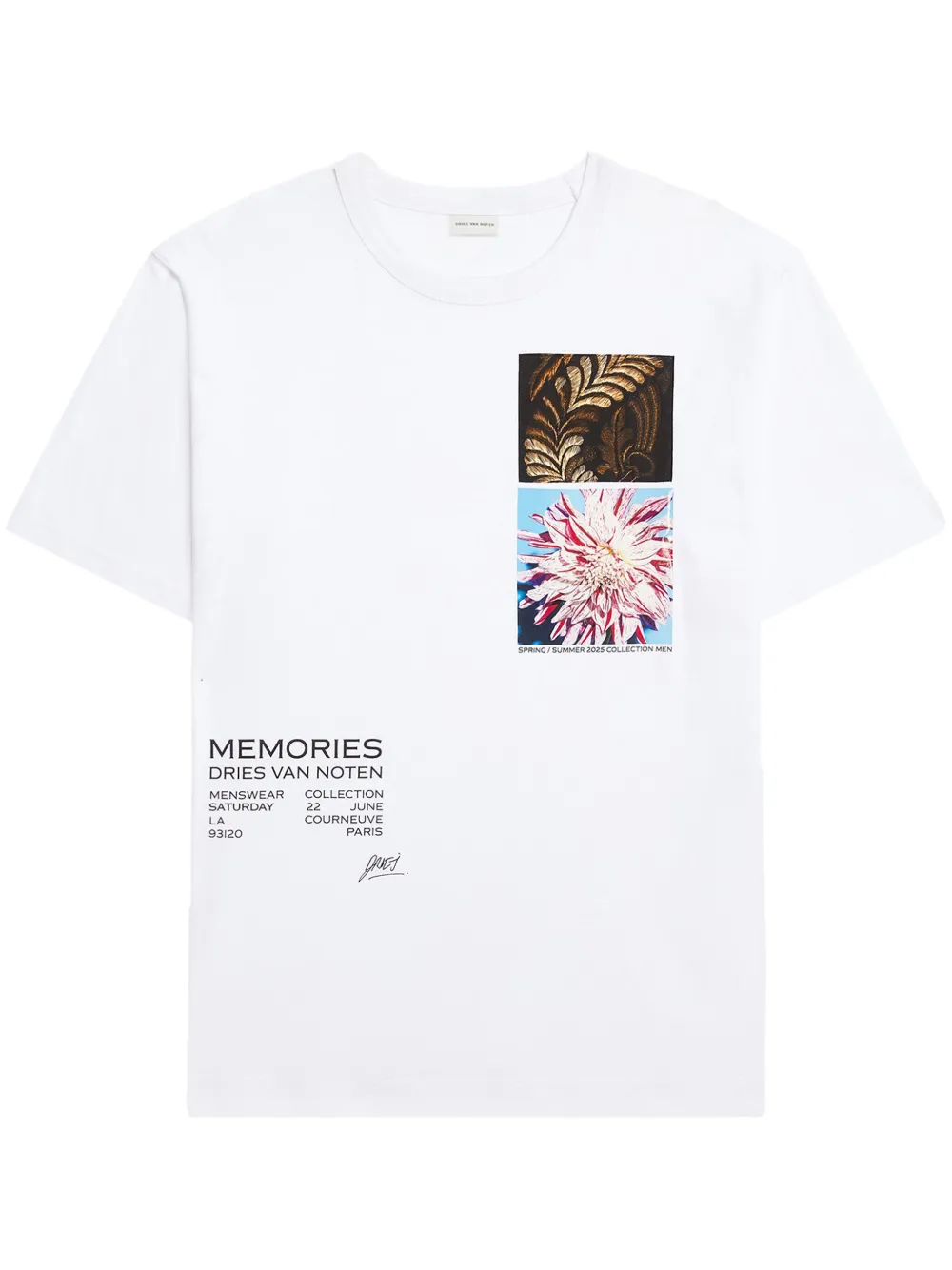 DRIES VAN NOTEN playera Orchids estampada | blanco | Image 1