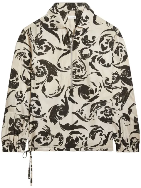 DRIES VAN NOTEN camisa con estampado gráfico