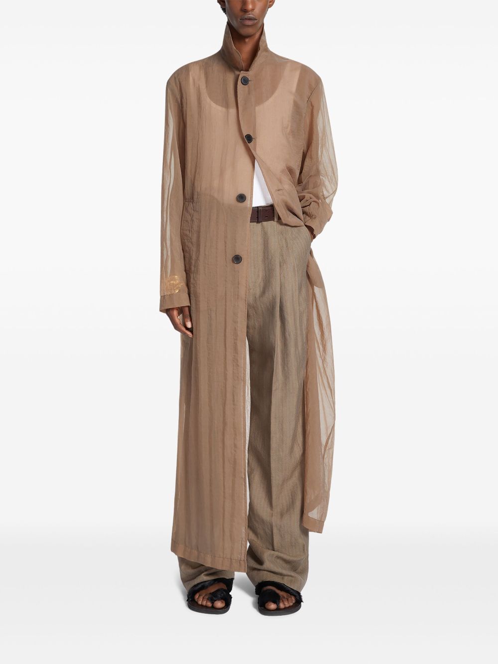 DRIES VAN NOTEN Mac coat - Brown