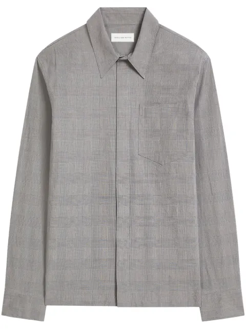 DRIES VAN NOTEN camisa con cuadros estampados