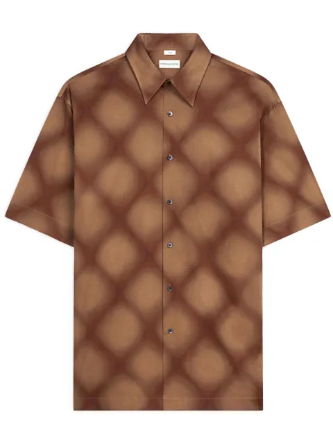 DRIES VAN NOTEN diamond-pattern shirt