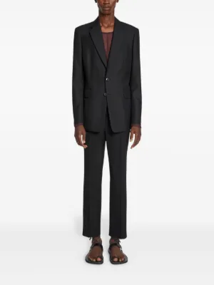 存在感絶大【Dries Van Noten】ブラックウール ブレザー DRIES VAN NOTEN メンズ ブレザー通販 - FARFETCH
