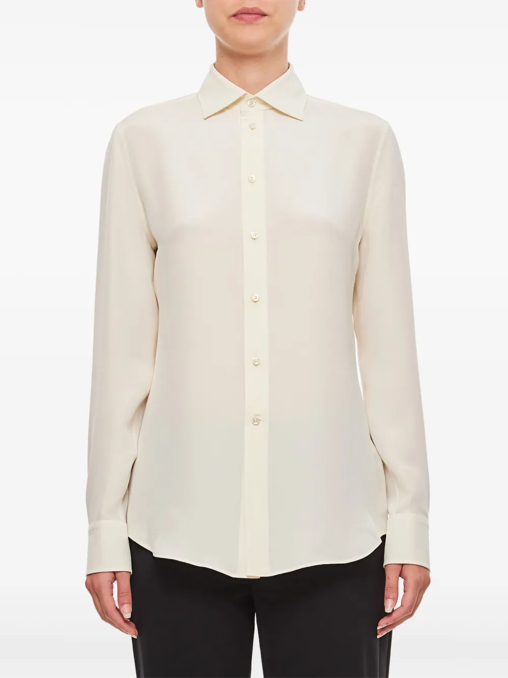 Ralph Lauren Collection Zijden blouse Wit