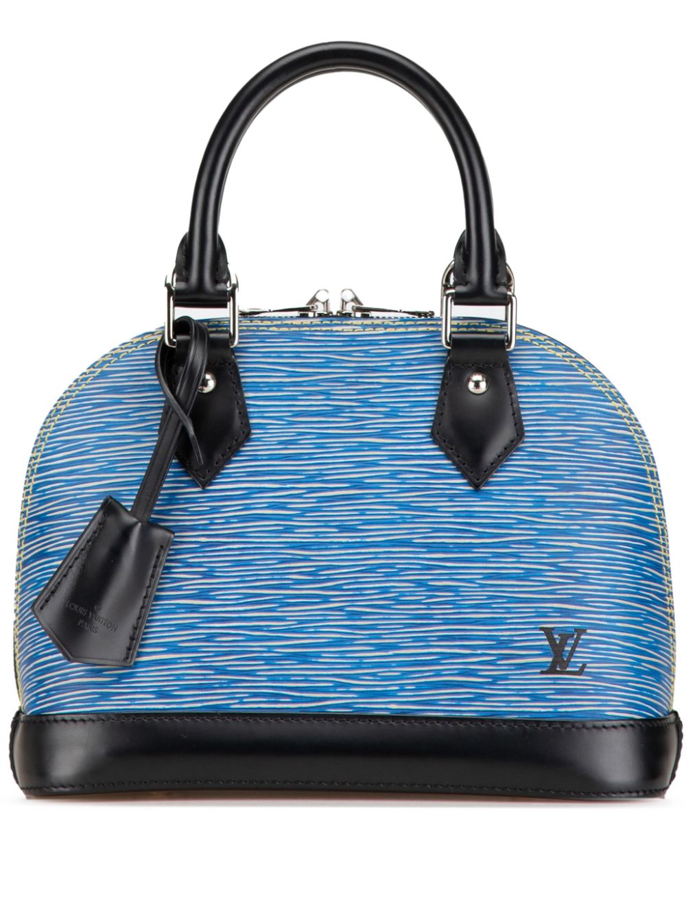 Pre-owned Louis Vuitton Epi Alma Bb 牛仔斜挎包（2017年典藏款） In Blue