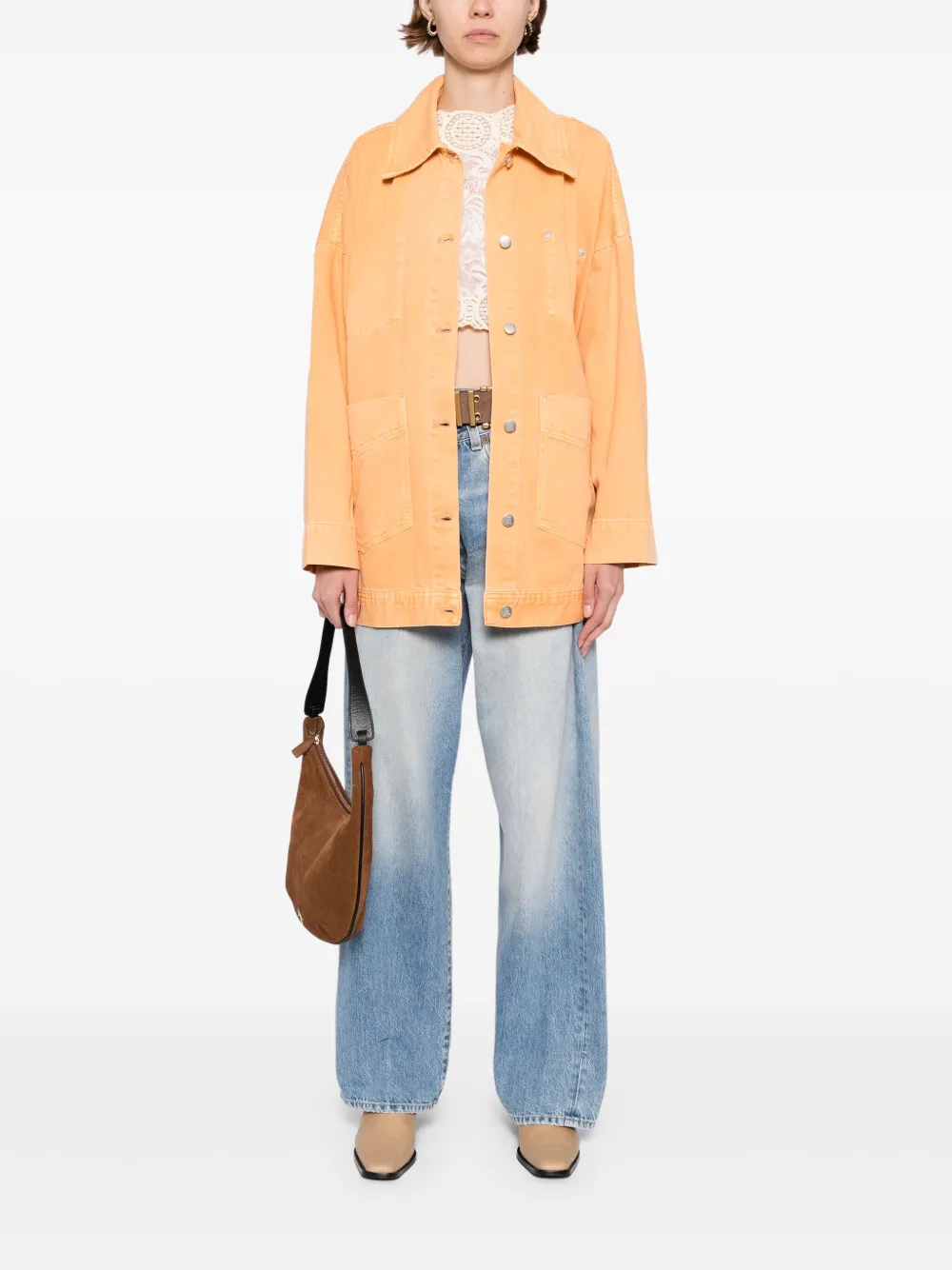 Free People chamarra Avery Ecru | Chamarras de mezclilla | Image 2