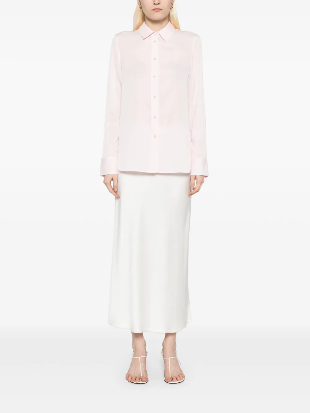 Vince Crêpe-de-chine zijden blouse - Roze