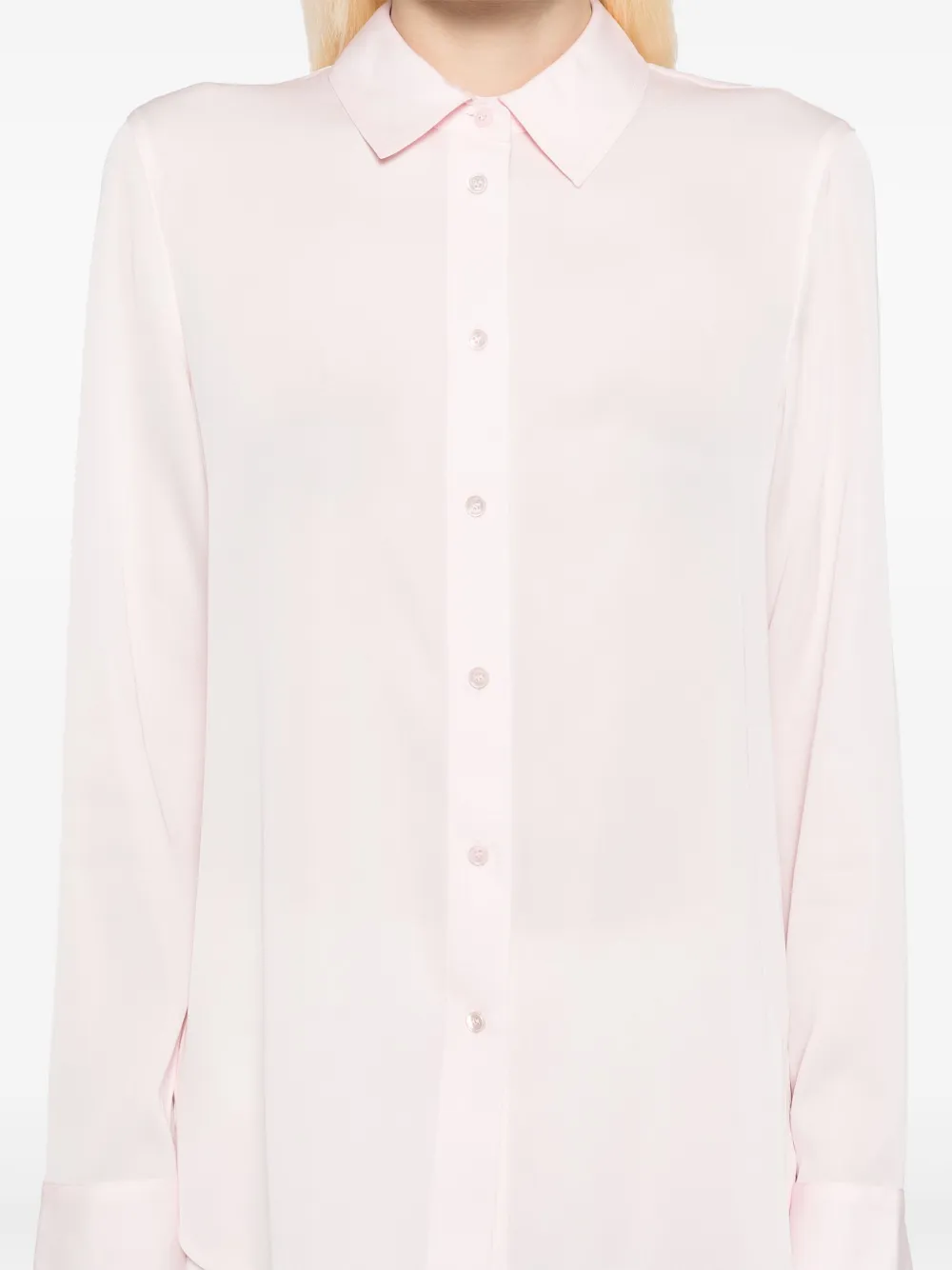 Vince Crêpe-de-chine zijden blouse Roze