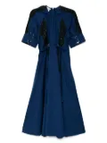 LOVEBIRDS sequin pleated festive dress - Blue