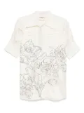 LOVEBIRDS Taffeta shirt - White