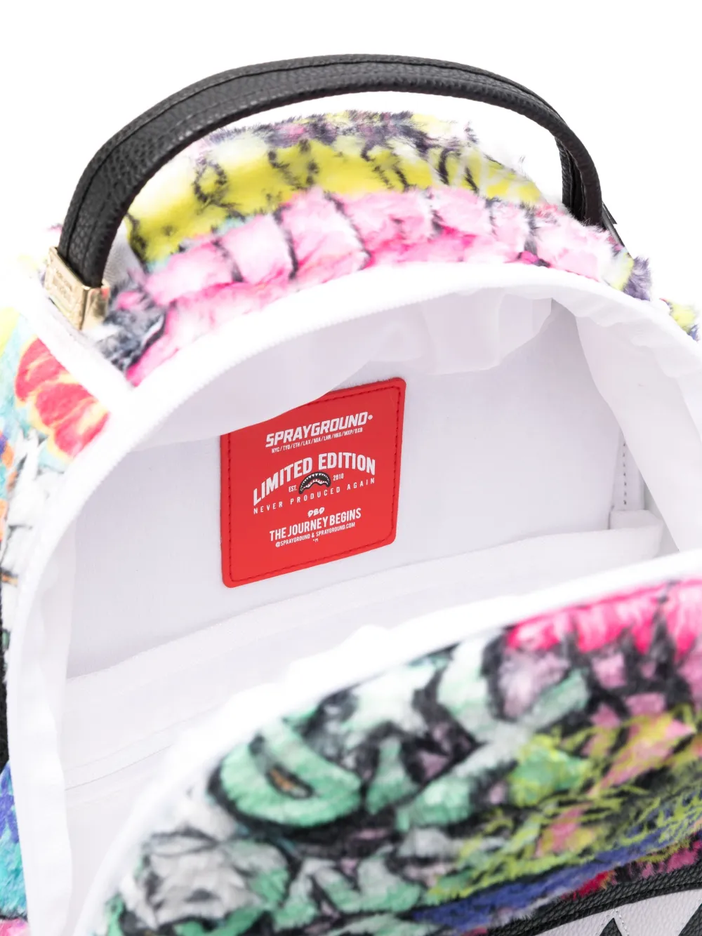 Shop Sprayground Graffiti Backpack In White