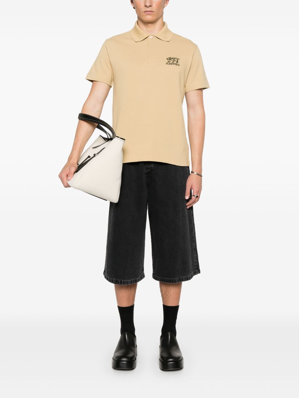 Burberry Katoenen poloshirt - Beige