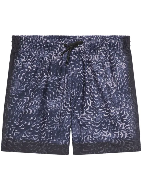 Short de bain à imprimé graphique - DRIES VAN NOTEN - Modalova