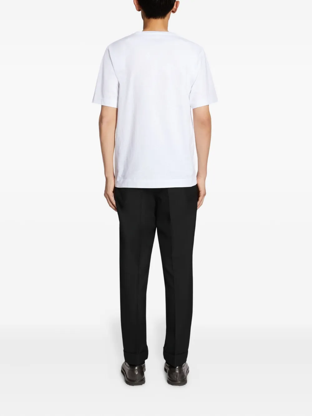 DRIES VAN NOTEN Wollen broek Zwart