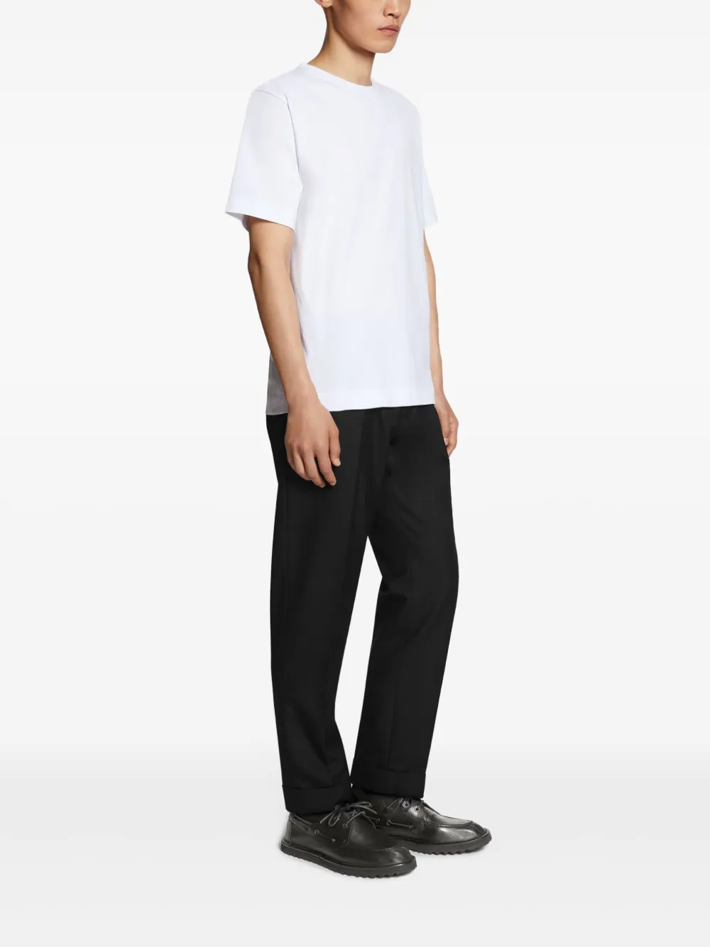 DRIES VAN NOTEN Wollen broek Zwart