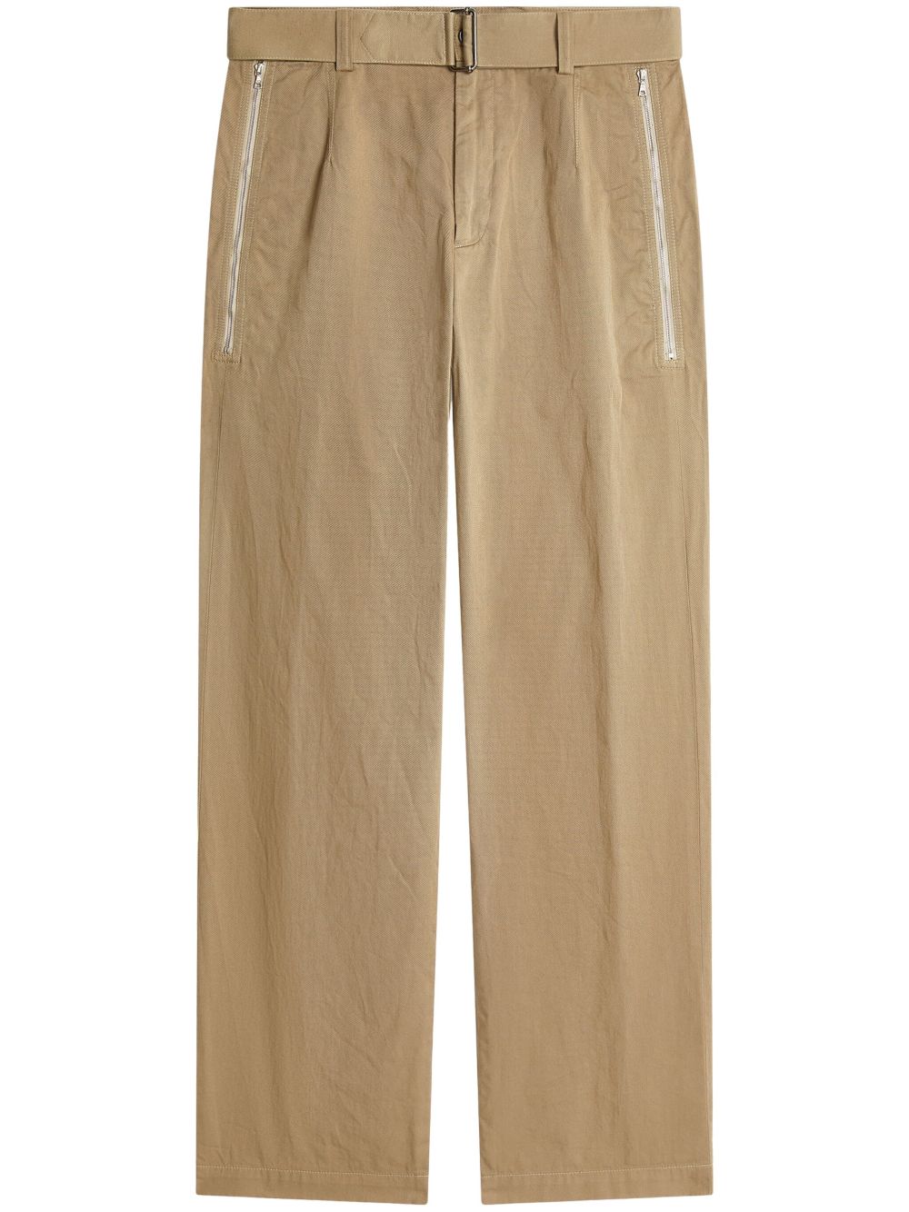 DRIES VAN NOTEN belted trousers - Neutrals