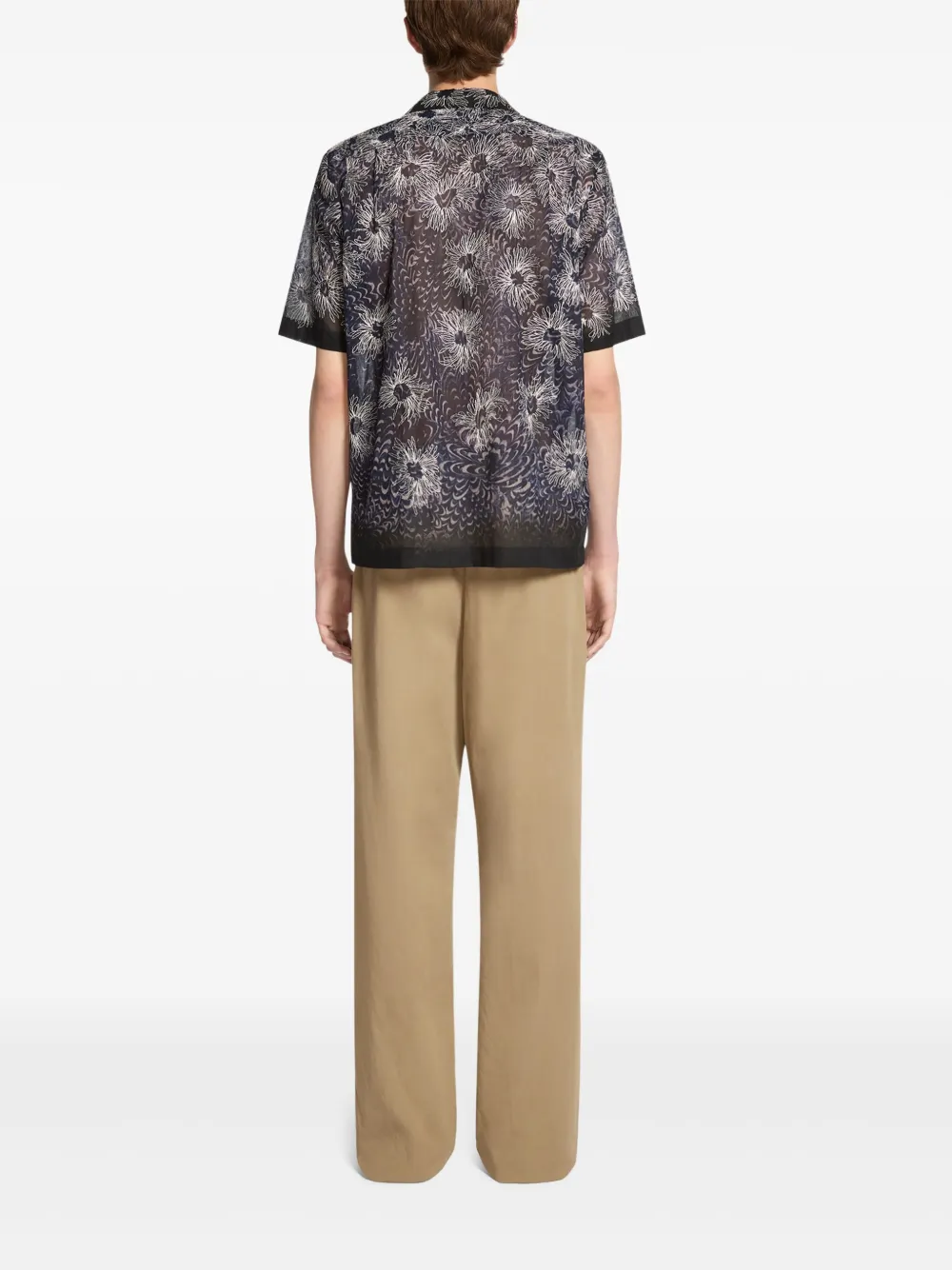 DRIES VAN NOTEN Broek met ceintuur Beige